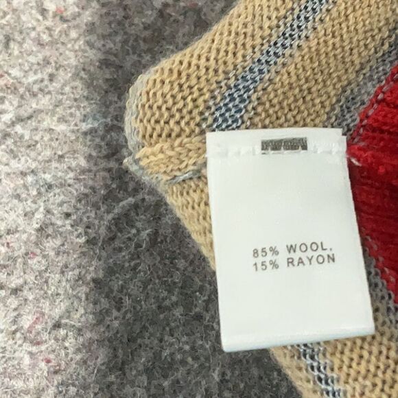 St. John hooded knit sweater cream striped cardigan buttondown size S - Picture 6 of 8